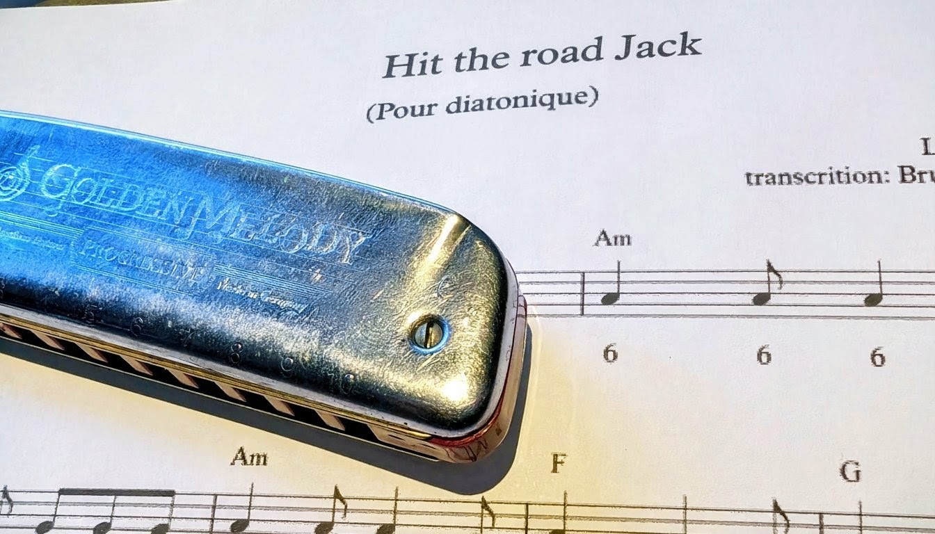 hit the road jack harmonica tablature